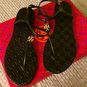 Tory Burch Black Quilted sandal